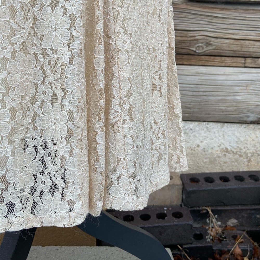 Vintage ~ Two-Piece Lace Dress ~ Size 7/8 - Picture 8 of 8